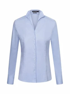 Franco Callegari Blusen*Damen Bluse hellblau gemustert