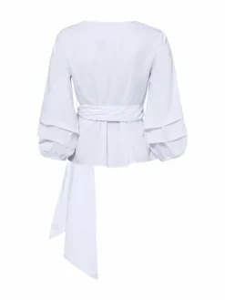 More & More Blusen*Damen Bluse weiß uni