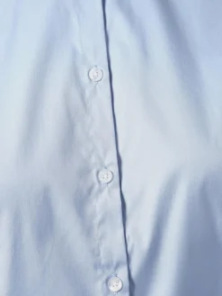 HUGO Blusen*Damen Bluse - Bügelleicht - The Fitted Shirt hellblau uni