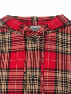 Joop Jeans Blusen*Damen Bluse - Bridget rot camel kariert