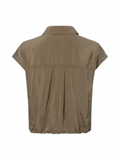 Opus Blusen*Damen Bluse - Fropi khaki uni