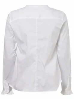 MOS MOSH Blusen*Damen Bluse - Mattie weiß uni