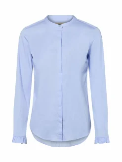 MOS MOSH Blusen*Damen Bluse - Mattie Shirt hellblau uni