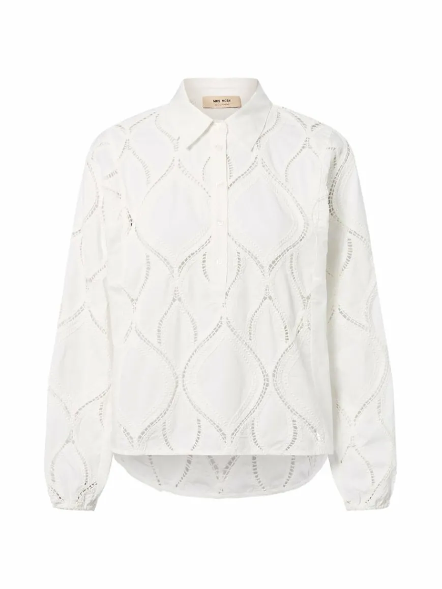 MOS MOSH Blusen*Damen Bluse - MMNolin Caminno weiß uni