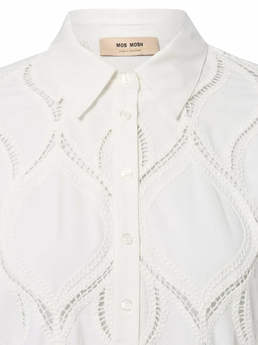 MOS MOSH Blusen*Damen Bluse - MMNolin Caminno weiß uni