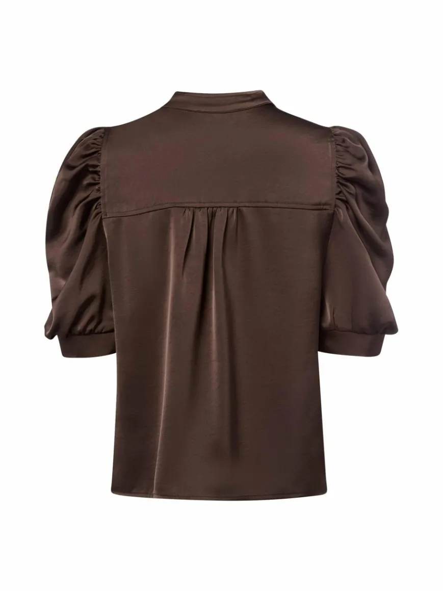 Neo Noir Blusen*Damen Bluse - Roella schoko uni