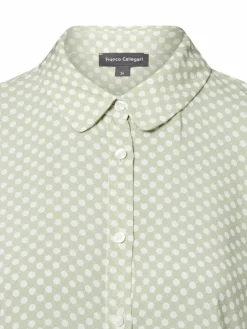 Franco Callegari Blusen*Damen Bluse - Samanta lind weiß gepunktet