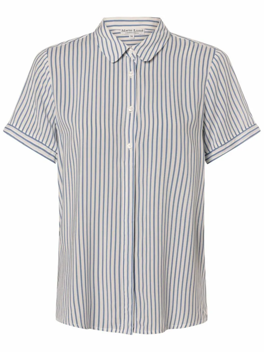 Franco Callegari Blusen*Damen Bluse - Samanta weiß blau gestreift