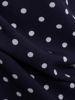 Franco Callegari Blusen*Damen Bluse - Samanta marine weiß gepunktet