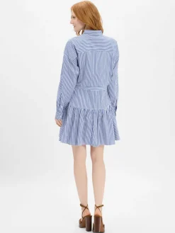 Polo Ralph Lauren Kleider*Damen Blusenkleid blau weiß gestreift