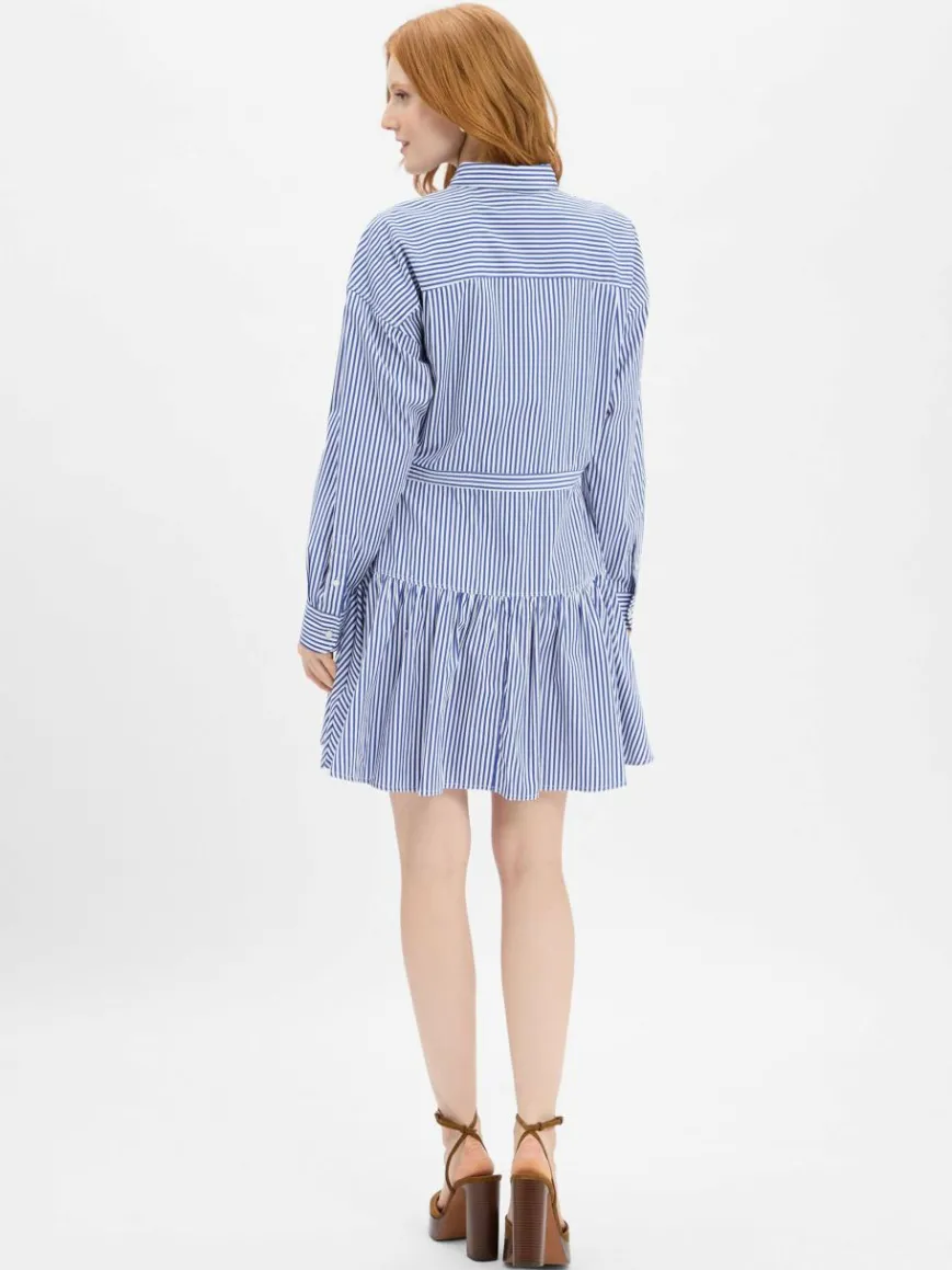 Polo Ralph Lauren Kleider*Damen Blusenkleid blau weiß gestreift