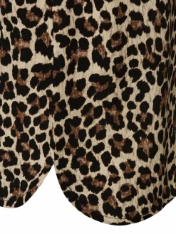 zero Blusen*Damen Blusenshirt beige schwarz gemustert