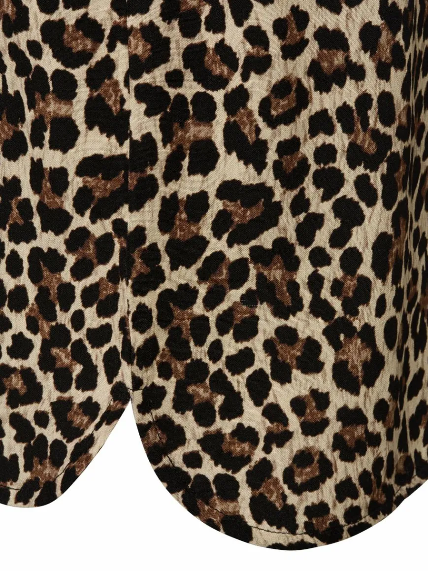 zero Blusen*Damen Blusenshirt beige schwarz gemustert