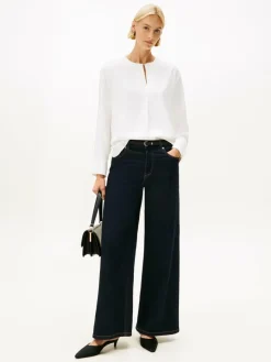 Tommy Hilfiger Blusen*Damen Blusenshirt ecru uni