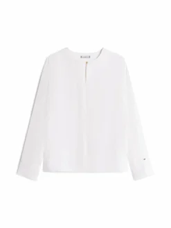 Tommy Hilfiger Blusen*Damen Blusenshirt ecru uni
