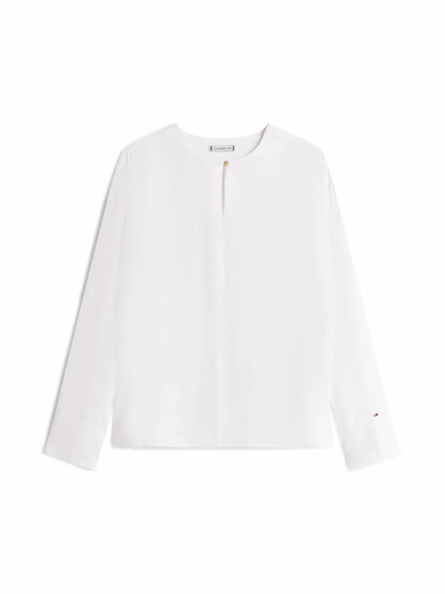 Tommy Hilfiger Blusen*Damen Blusenshirt ecru uni