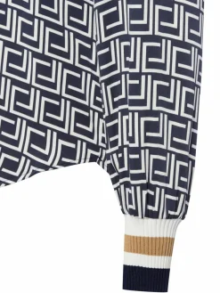 Franco Callegari Blusen*Damen Blusenshirt marine weiß gemustert