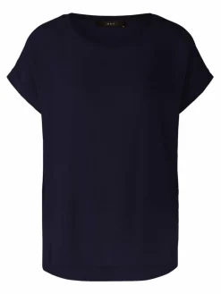 Oui Blusen*Damen Blusenshirt blau uni