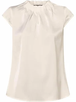 comma Blusen*Damen Blusenshirt ecru uni