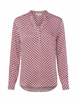More & More Blusen*Damen Blusenshirt pink weiß gemustert