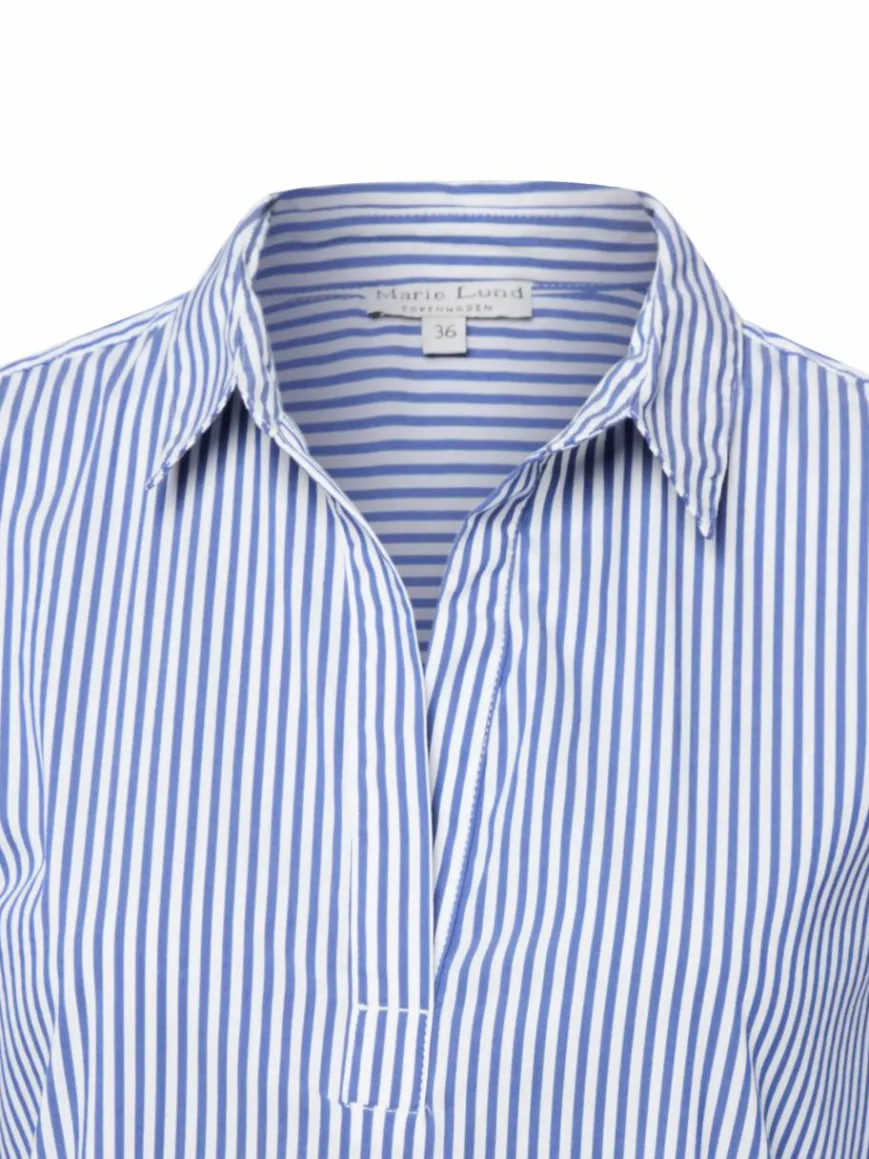 Marie Lund Blusen*Damen Blusenshirt weiß blau gestreift