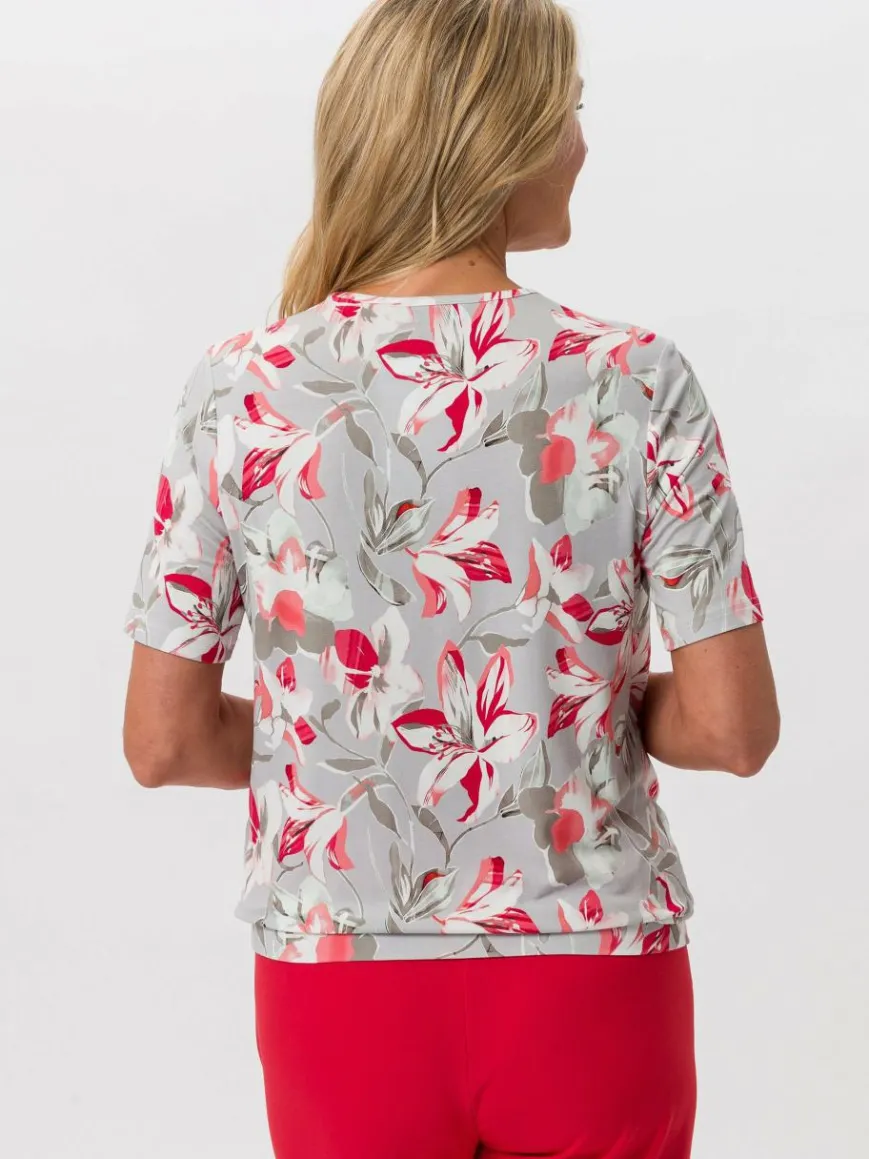 Frank Walder Blusen*Damen Blusenshirt mehrfarbig gemustert