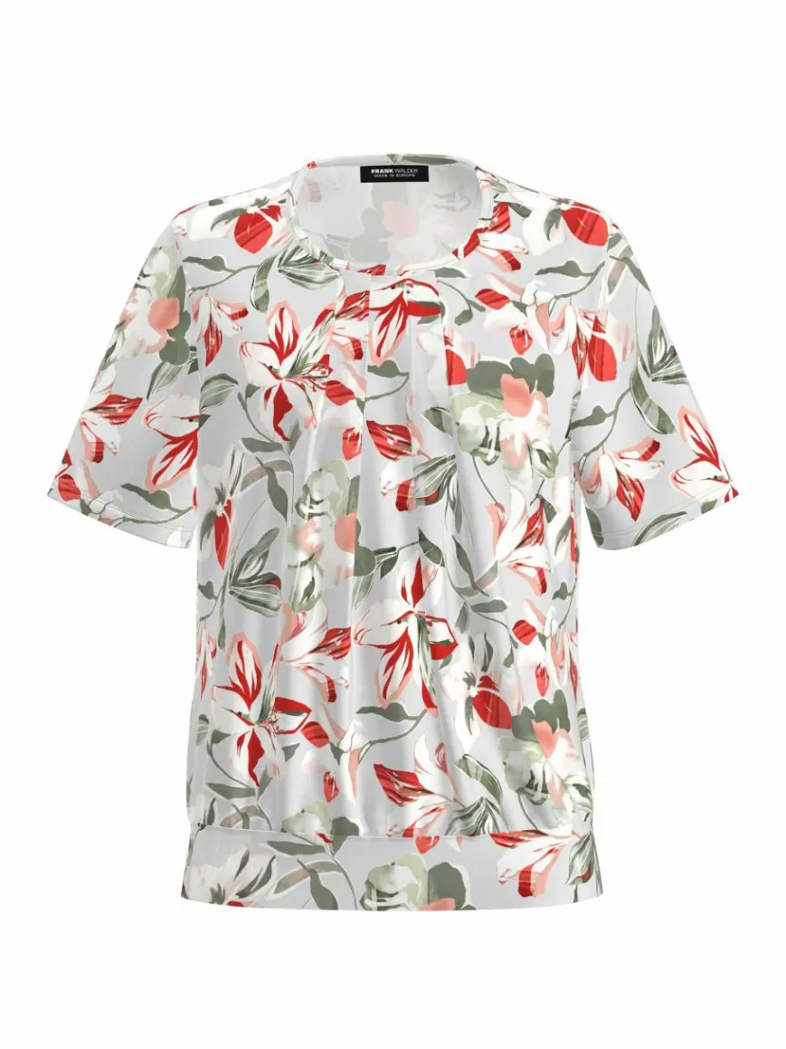 Frank Walder Blusen*Damen Blusenshirt mehrfarbig gemustert