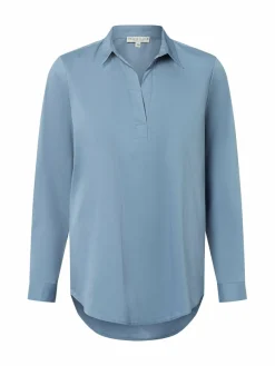 Marie Lund Blusen*Damen Blusenshirt blau uni