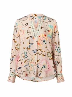 Emily van den Bergh Blusen*Damen Blusenshirt roségold mehrfarbig bedruckt