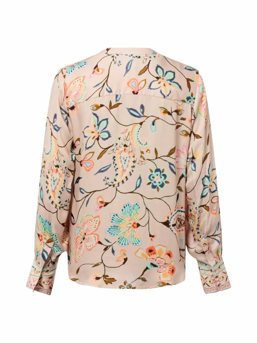 Emily van den Bergh Blusen*Damen Blusenshirt roségold mehrfarbig bedruckt