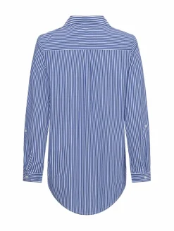 Marie Lund Blusen*Damen Blusenshirt hellblau weiß gestreift