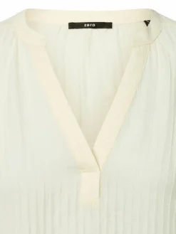 zero Blusen*Damen Blusenshirt ecru strukturiert
