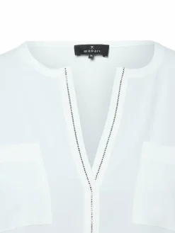 Monari Blusen*Damen Blusenshirt ecru uni
