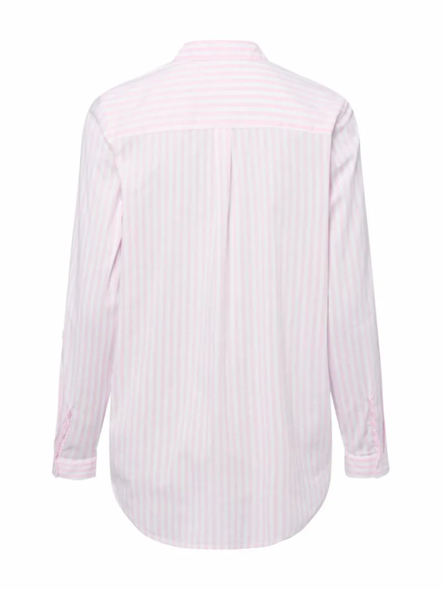 Marie Lund Blusen*Damen Blusenshirt weiß rosa gestreift