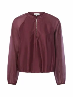 comma casual identity Blusen*Damen Blusenshirt bordeaux uni