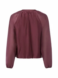 comma casual identity Blusen*Damen Blusenshirt bordeaux uni