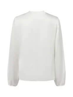 comma Blusen*Damen Blusenshirt ecru uni