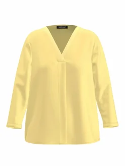 Frank Walder Blusen*Damen Blusenshirt gelb uni