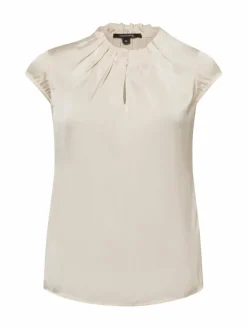 comma Blusen*Damen Blusenshirt beige uni