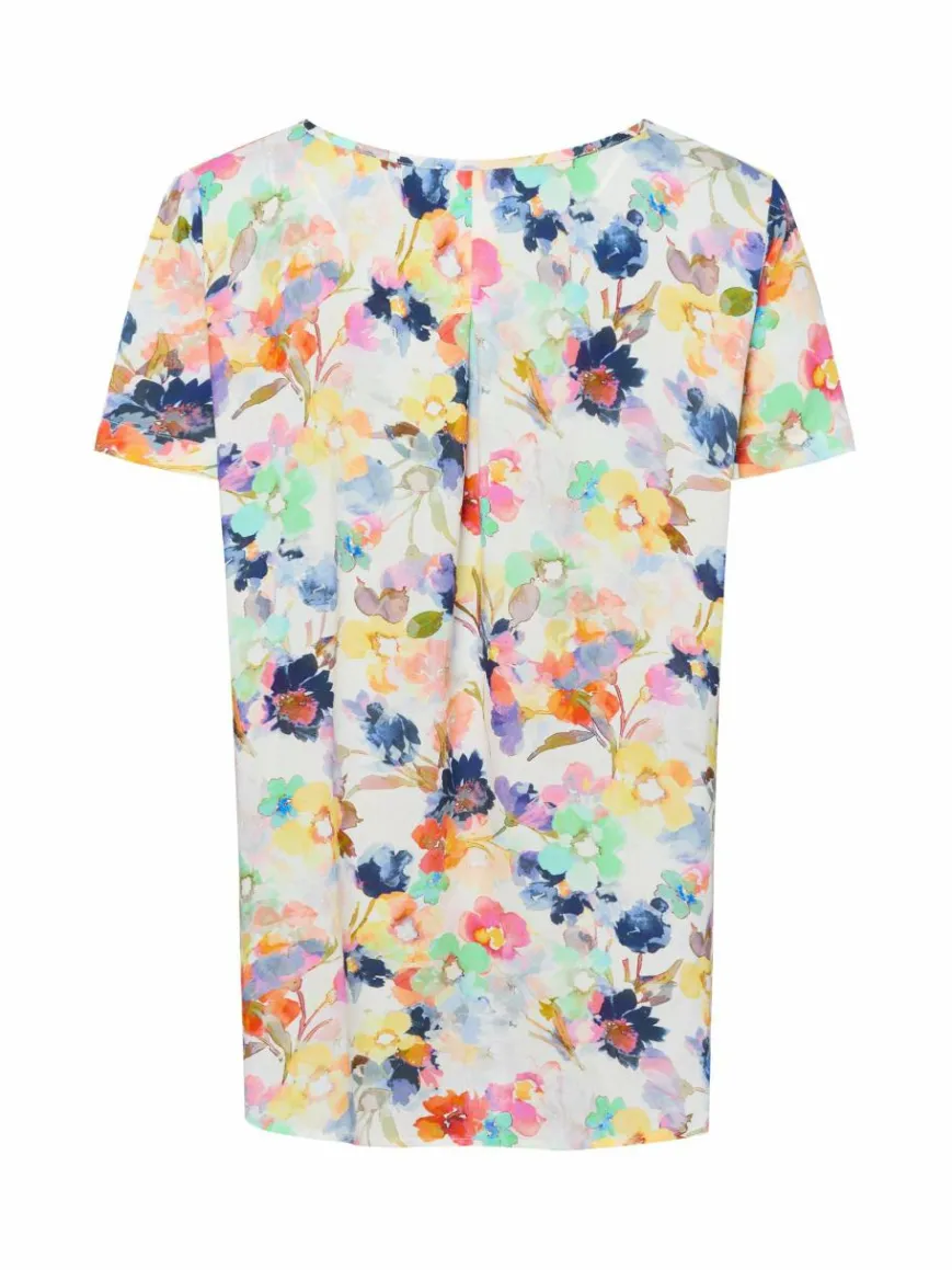 Franco Callegari Blusen*Damen Blusenshirt - Carry weiß mehrfarbig gemustert