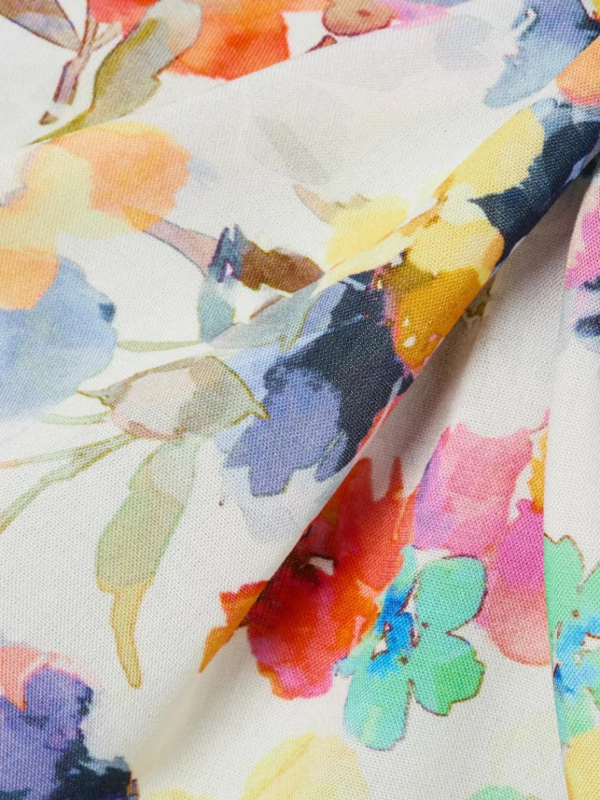 Franco Callegari Blusen*Damen Blusenshirt - Carry weiß mehrfarbig gemustert