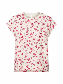 Msch Copenhagen Blusen*Damen Blusenshirt - MSCHFalisha ecru himbeer gemustert