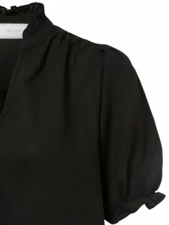 Neo Noir Blusen*Damen Blusenshirt - Odesa schwarz uni