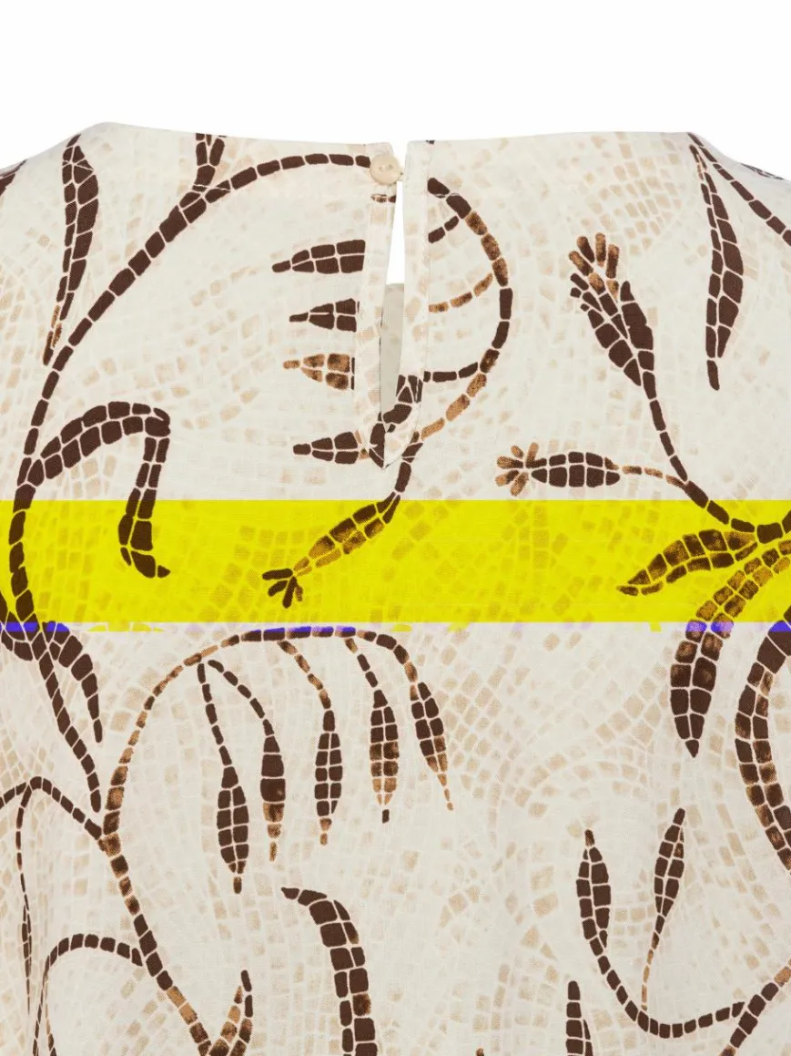 soyaconcept® Blusen*Damen Blusenshirt - Sabira sand schoko gemustert