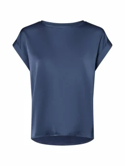 Vila Blusen*Damen Blusenshirt - VIEllette blau uni