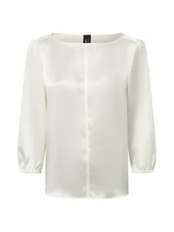 Marc Cain Collections Blusen*Damen Blusenshirt aus Seide ecru uni