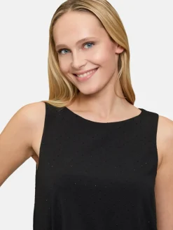 Vera Mont Blusen*Damen Blusentop schwarz uni