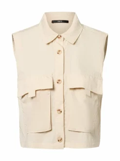 zero Blusen*Damen Blusentop beige uni