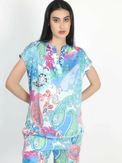 Vicci Germany Blusen*Damen Blusentop mehrfarbig gemustert