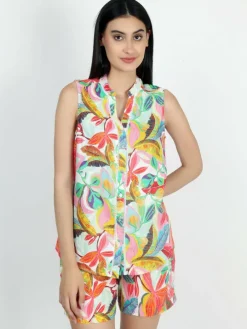 Vicci Germany Blusen*Damen Blusentop mehrfarbig bedruckt